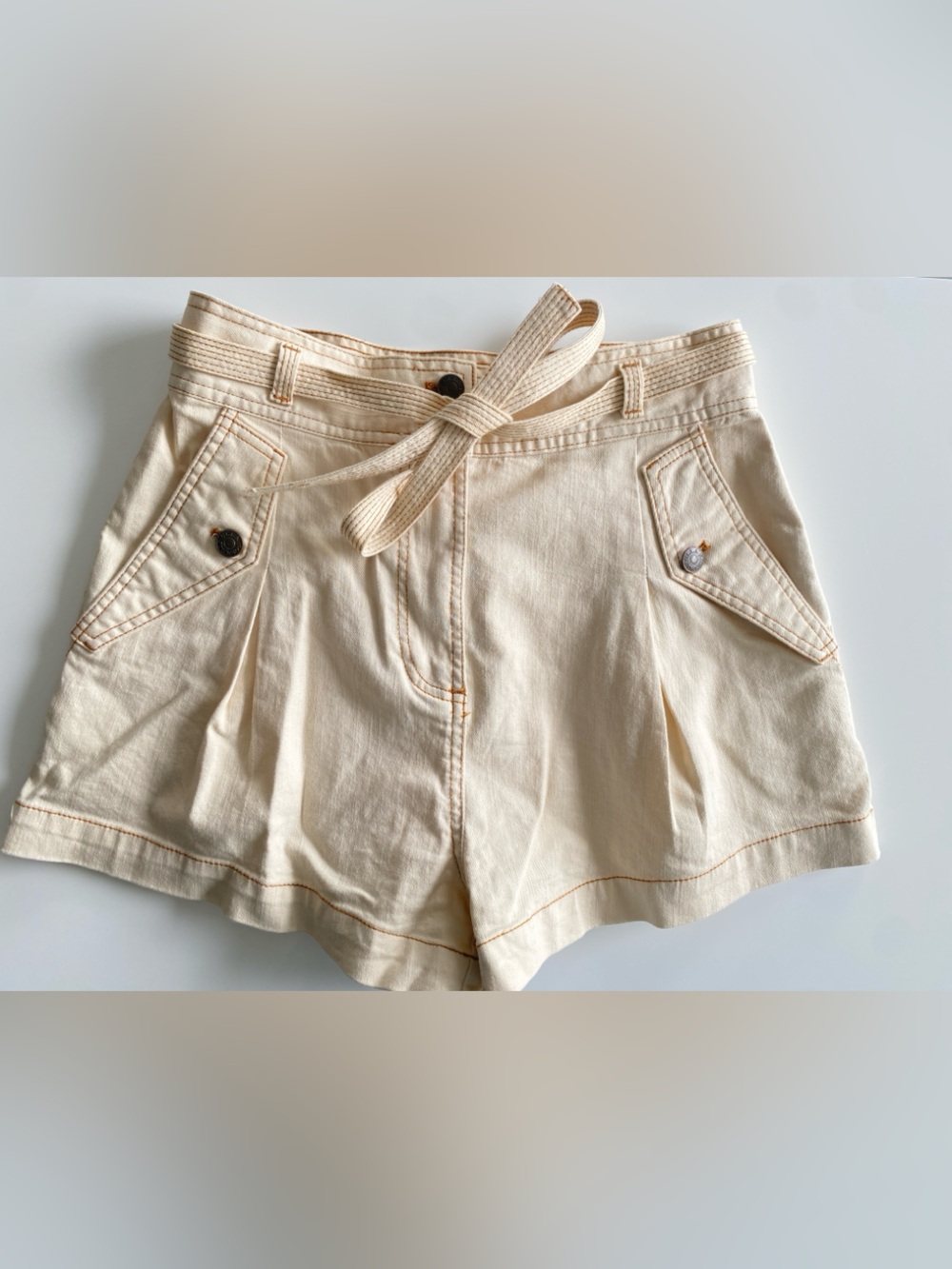 Ulla Johnson Gavin Shorts Ecru Size 6